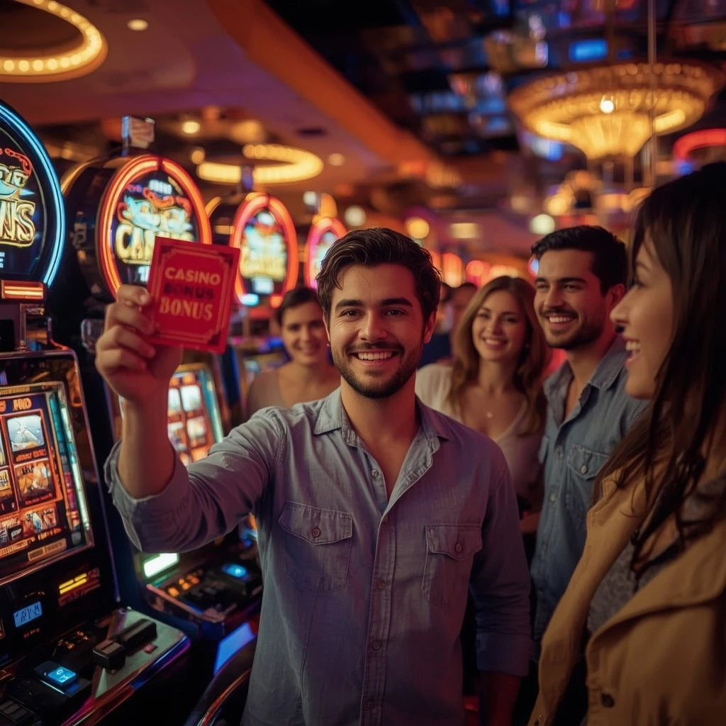 una persona con un bono de Hell Spin Casino
