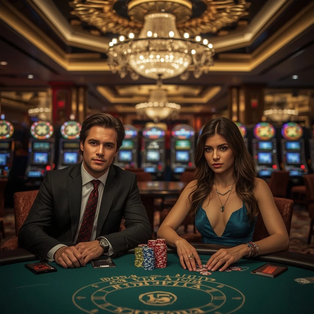 Dos jugadores de póker en HELL SPIN CASINO